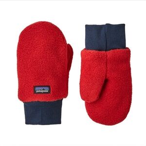 Patagonia Kids Red and Blue Mittens